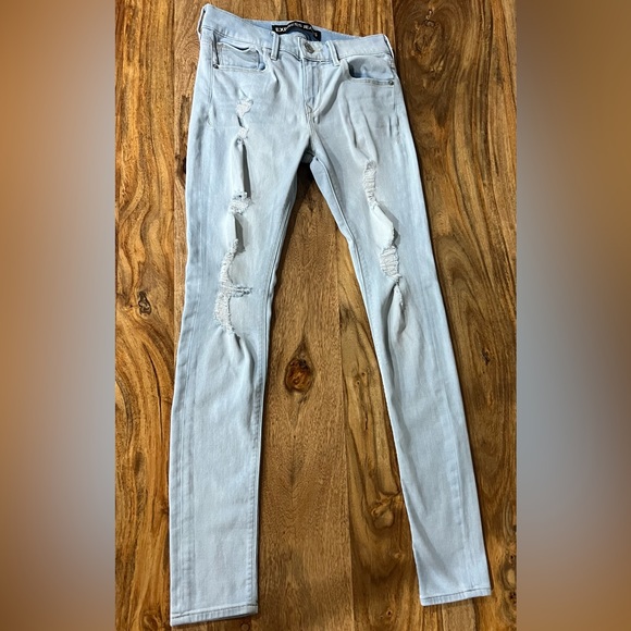 Express Denim - Express Mid Rise Supersoft Legging Jeans Size: 0